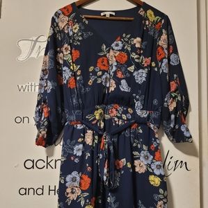 DR2 Navy floral Dress XL